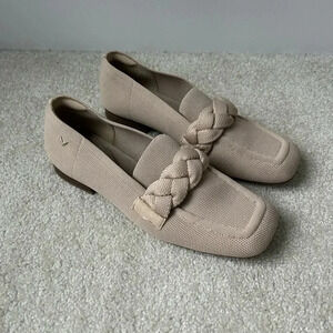 Vivaia Square-Toe Knot Loafers (Caitlin  2.0) color almond